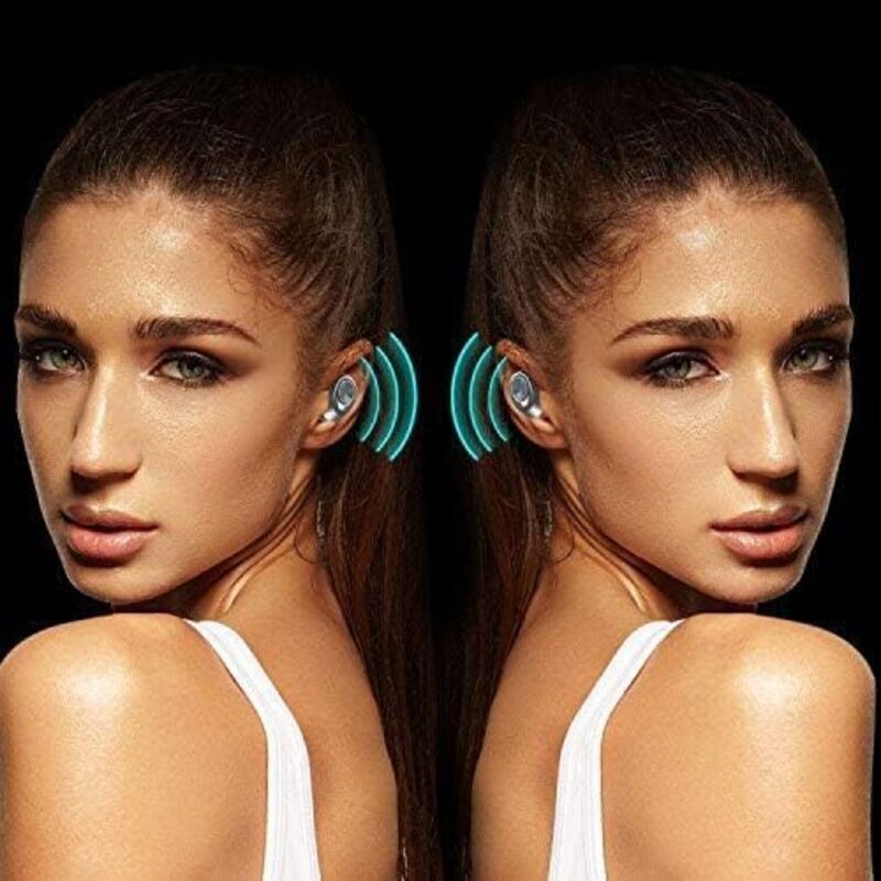 Sandokey Wireless Headphones Bluetooth 5.0 TWS Earbuds Earphone Deep Bass auto Pairing with Charging Case Noise Cancelling