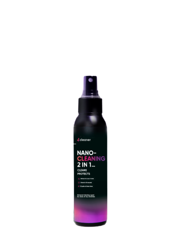 Icleaner Nano-Cleaning 2in1 250ml - Unique NANO technology - All-season use - Easy and ultra effective cleaning of shoes- 100ML