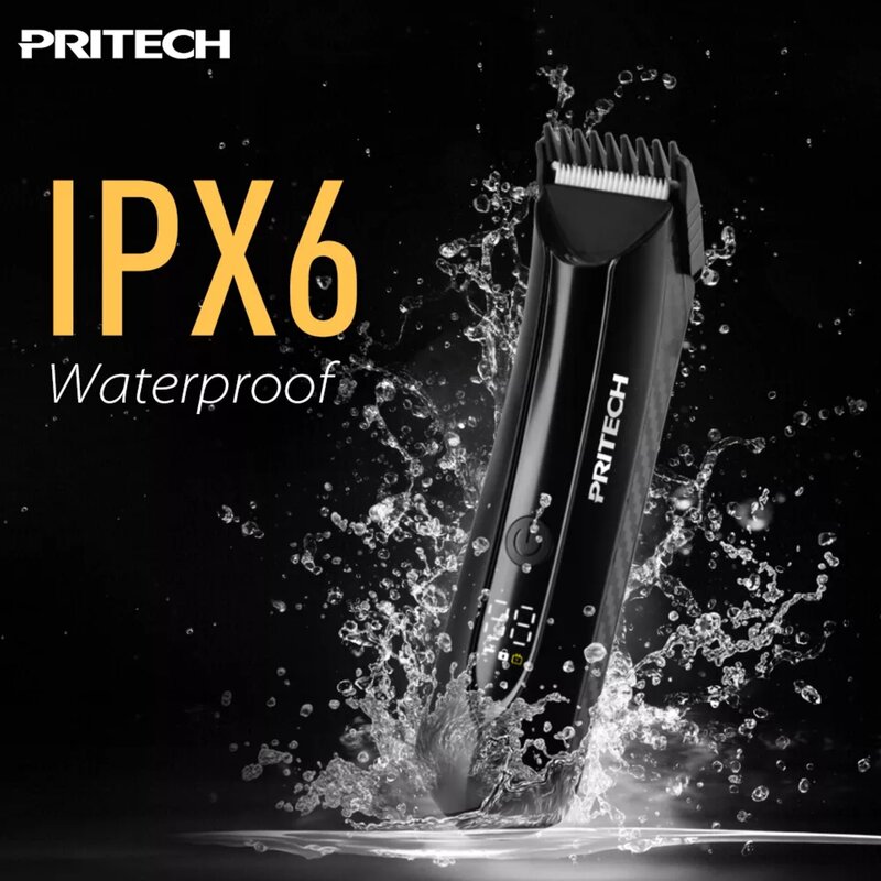 Pritech Smooth Body Trimmer 3 in 1- Remove Excess Body Hair- Waterproof - Electric Trimmer - Rechargeable - Stainless Steel Blades - Ergonomic Grip Design - Unisex - Male - female - PR-8003