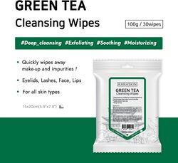 Raraskin Cleansing Wipes - Green Tea