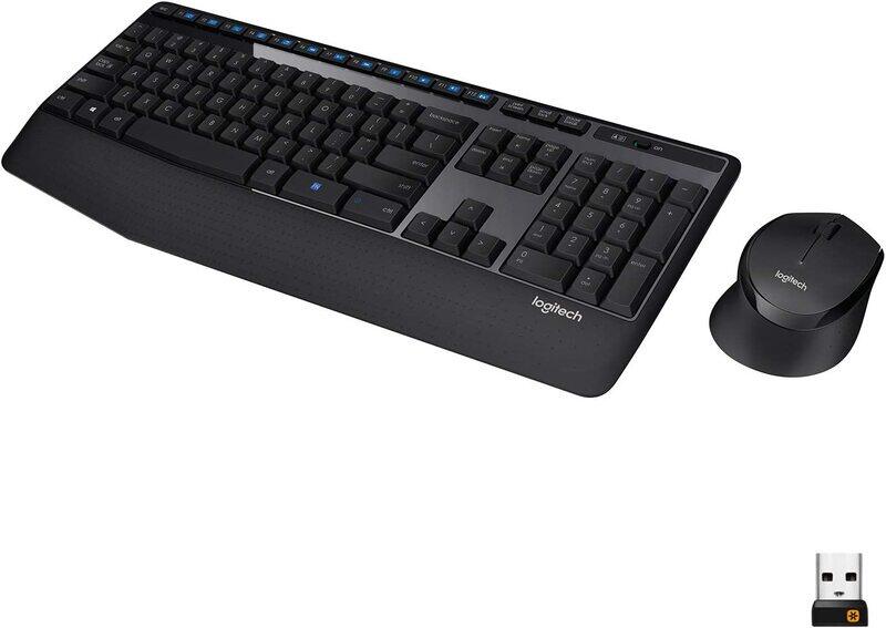 

Logitech MK345 Comfort Wireless English Keyboard and Mouse Combo, Black