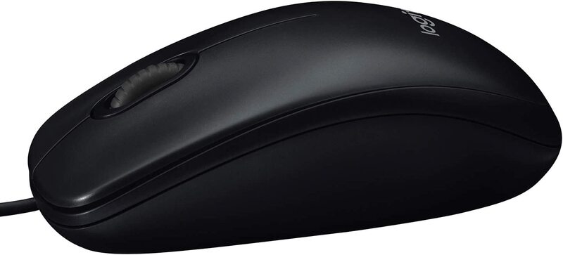 Logitech M90 Wired Optical Mouse, Black
