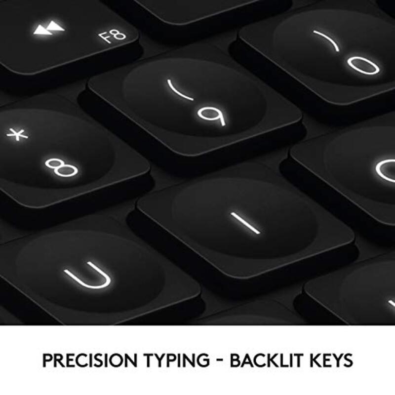 Logitech Craft Illuminated Wireless English Keyboard, Black