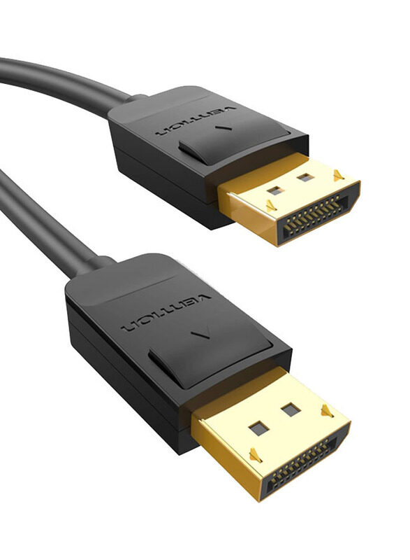 

Vention 1.5-Meter Display Port Cable, 30 Pin Male to 30-pin Male for HDTV/Monitor, Black