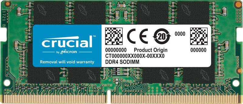 

Crucial RAM 32GB DDR4 3200MHz CL22, Laptop Memory, Multicolour