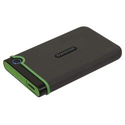 Transcend 1TB HDD Storejet 25M3S, USB 3.1 External Portable Hard Drive, Grey/Green