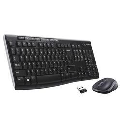 Logitech MK270 Wireless English Keyboard & Mouse, Black