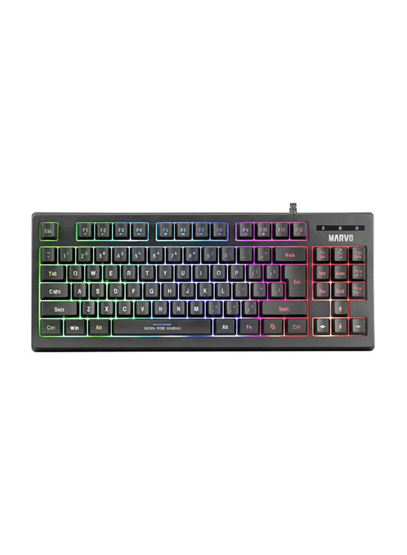 

Multiple Marvo K607 EN Wired Membrane Keyboard, Black