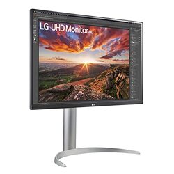 LG 27 inch UHD IPS LCD Monitor, 27UP650-W, Silver