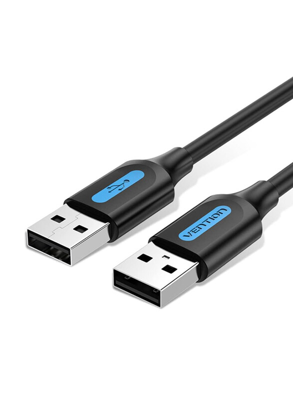 

Vention 3-Meter Charging & Data Transfer Cable, USB 2.0 A Male to USB 2.0 A Male for Laptop/Computer, Black