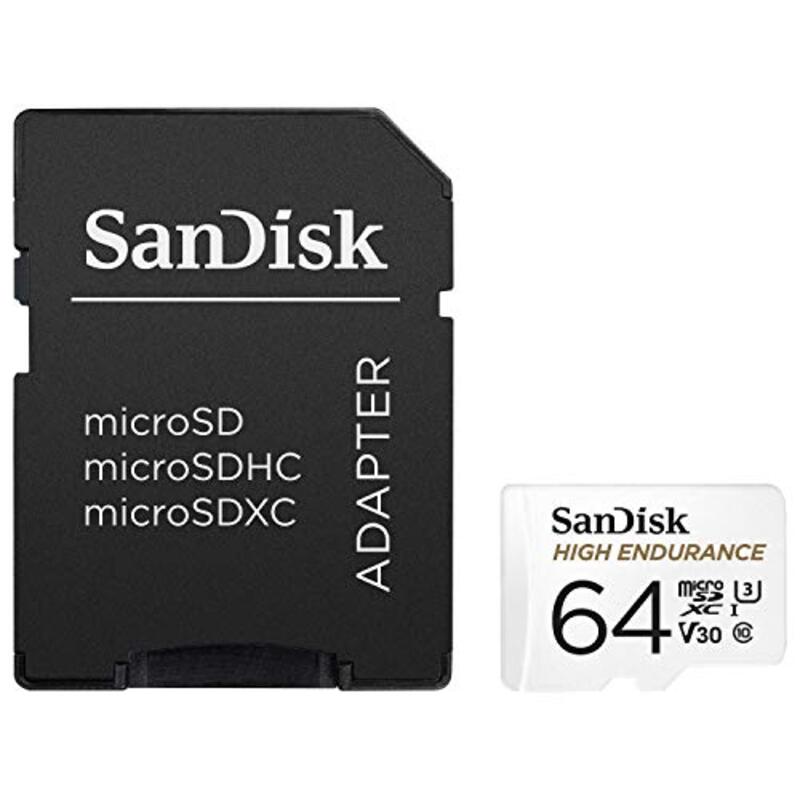 SanDisk 64GB High Endurance Video Micro SDXC Memory Card with Adapter