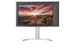 LG 27 inch UHD 4K IPS LCD Monitor with VESA Display Adjustable Stand, 27UP850-W, Silver
