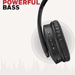 Honeywell Suono P20 Wireless / Bluetooth 5.0 Over-Ear Headphones with Mic, Charcoal Grey