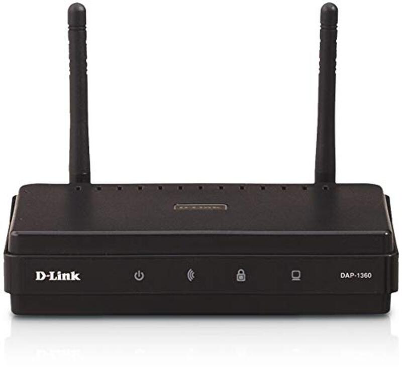 D-Link DAP-1360 Wireless N Range Extender, UK Plug, Black