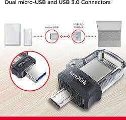 Sandisk 32GB Ultra Dual USB 3.0 Flash Drive for Android Smartphones, Black