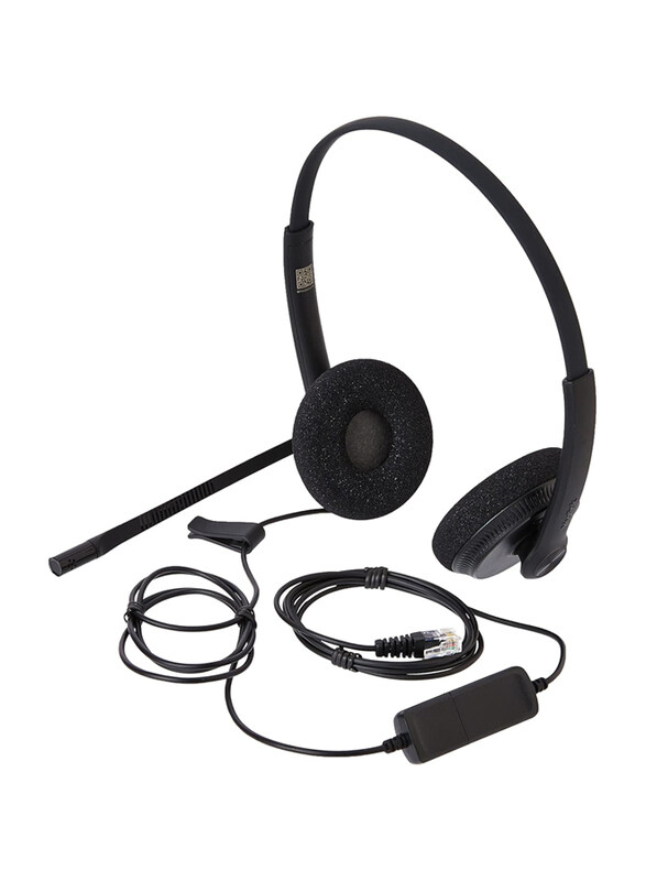 

Yealink Wired Over-Ear Headphones with RJ Connection Cable, Black