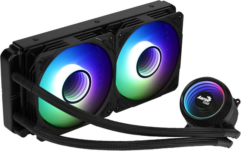 

AeroCool MIRAGEL240, CPU Liquid Cooling 2 ARGB Fans, 400W, Black