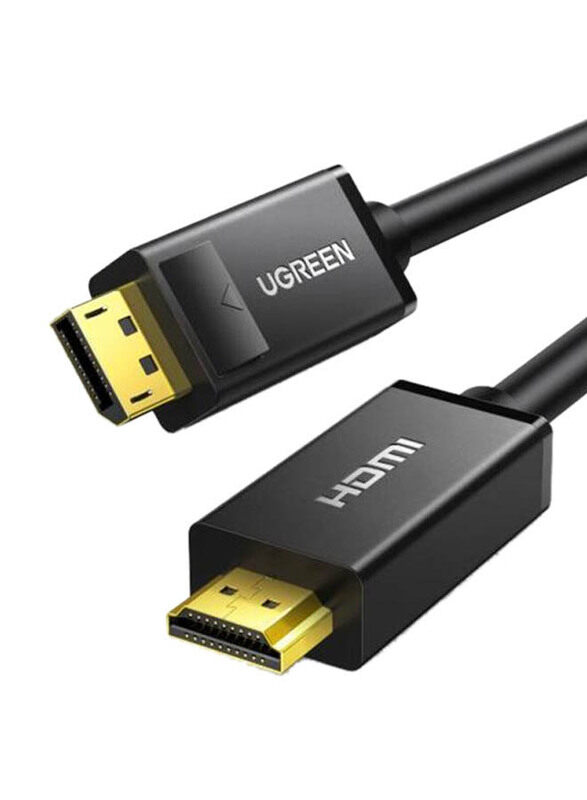 

Ugreen 3-Meter HDMI Cable, DisplayPort to HDMI for Display Devices, Black