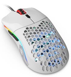 Glorious Model-O Wired Optical Gaming Mouse for PC, Glossy White