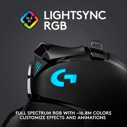 Logitech G G502 Lightspeed Wireless Gaming Mouse, Black