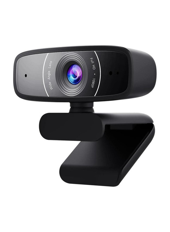 

N/a Asus 360 Degree Rotation C3 1080p HD USB Webcam with Beamforming Microphone for Skype/Microsoft Teams and Zoom, Black