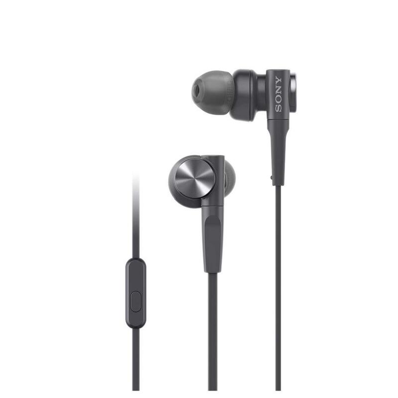 Sony MDR-XB55AP Extra Bass Wired In-Ear Headphones with Mic, Black