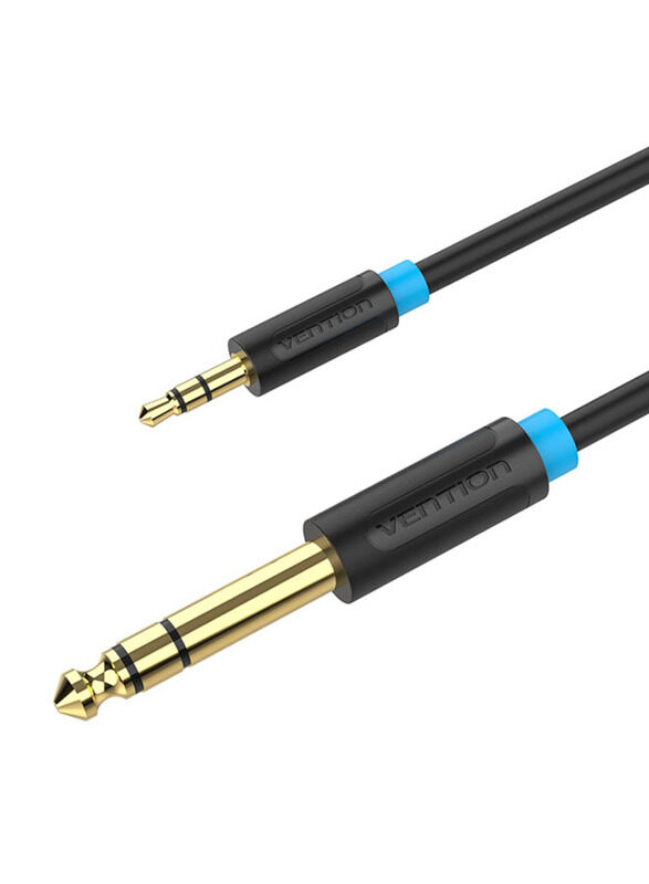 

Vention 1.5-Meter 3.5 mm Jack Stereo Cable, 6.35 mm Jack to 3.5 mm Jack for Audio Devices, Black