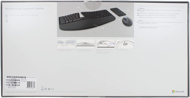 Microsoft L5V-00001 055 Wireless English Keyboard and Mouse Combo, Black