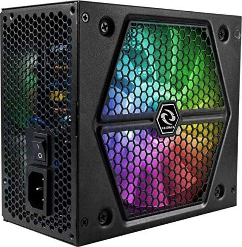 

Raidmax Thunder RGB Series Bronze Aura Sync Power Supplies, Rx-735Ap-R, Black