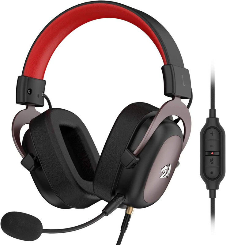 

Generic Redragon Zeus 2 Wired Headset with Adapter, Black