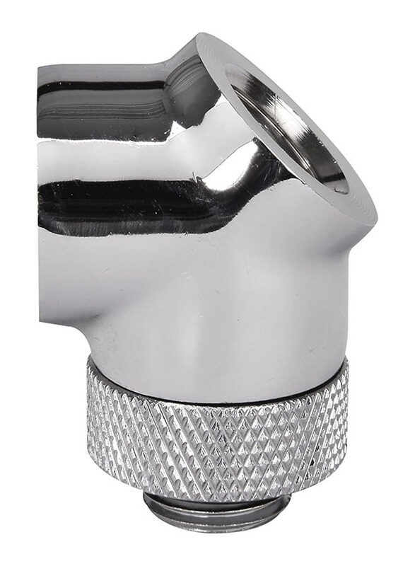 

Generic Thermaltake Pacific DIY LCS Chrome G1/4 45 Degree Adapter Fitting Cooling, CL-W051-CU00SL-A, Silver