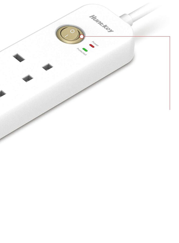 

Huntkey Power Strip Surge Protector with 5 Outlets, Suc-501, White