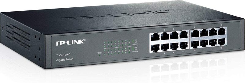 TP-Link 16-Port Gb Switch Networking Accessory, Tl-sg1016d, Black
