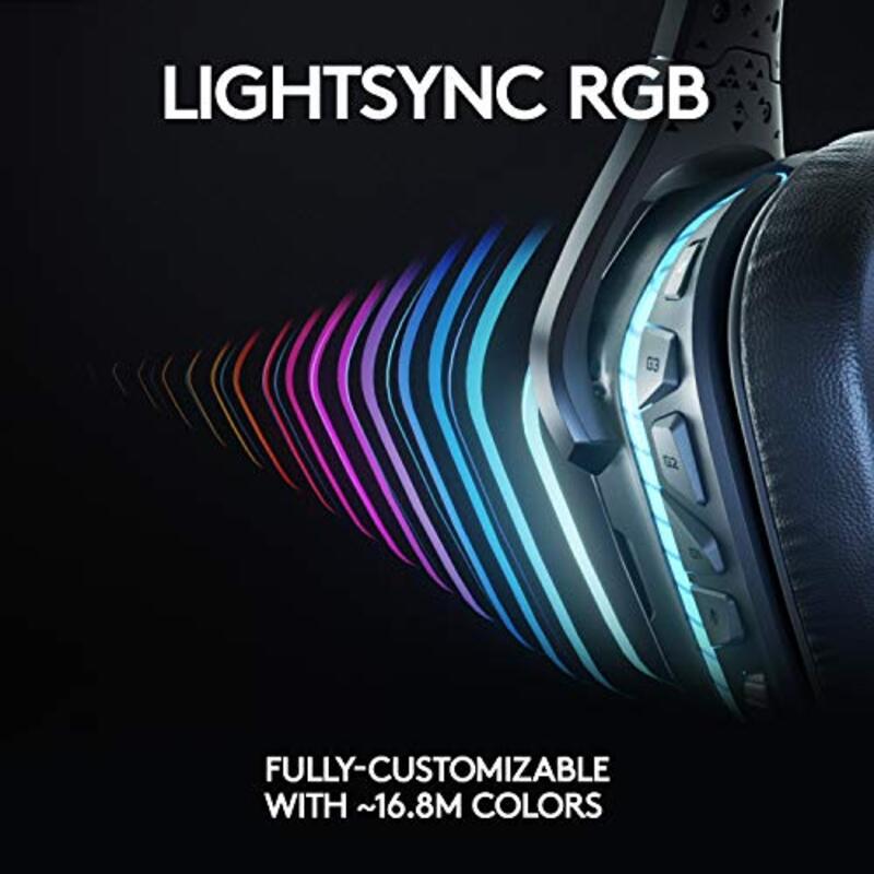 Logitech Wired G635 Dts, X 7.1 Surround Sound Lightsync RGB Gaming Headset with Mic, Black