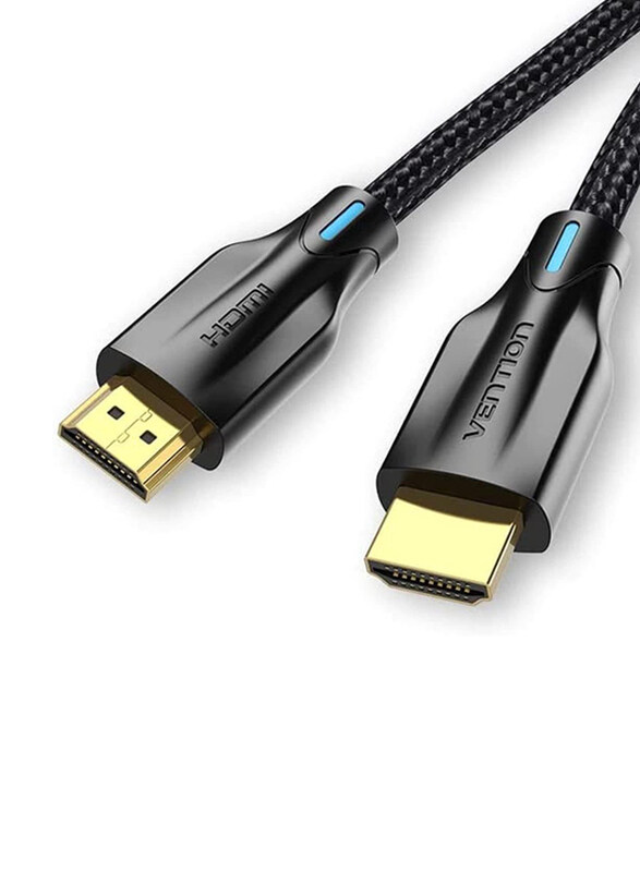 

Vention 1.5-Meter Braided Cotton HDMI 2.1 8K Ultra Fast 48Gbps 8K at 60Hz & 7680P Dolby Vision HD Game Viewing Cable for PS5, PS4 & PS3, Black