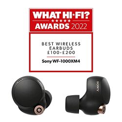 Sony WF-1000XM4 Truly Wireless In-Ear Noise Cancelling Headphones with Built-in Alexa, Black