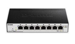 D-Link 8-Port Easy Smart Gigabit Ethernet Poe Switch, DGS-1100-08P, Black