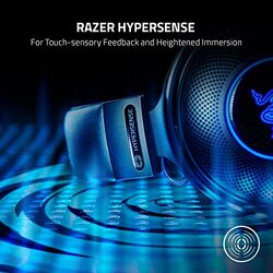 Razer Wired Kraken V3 HyperSense Gaming Headset with Detachable Mic, Black