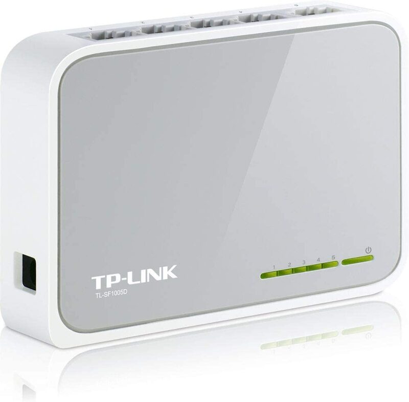 TP-Link 5-Port 10/100Mbps Desktop Switch, TL-SF1005D, White