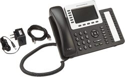 Grandstream GXP2160 6 Line HD VoIP IP Gigabit Landline Phone, Black