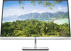 HP 27 Inch 4K Wireless LED Monitor with Height Adjustable Stand, VESA Mount, 60Hz, U27 4K, Silver/Black