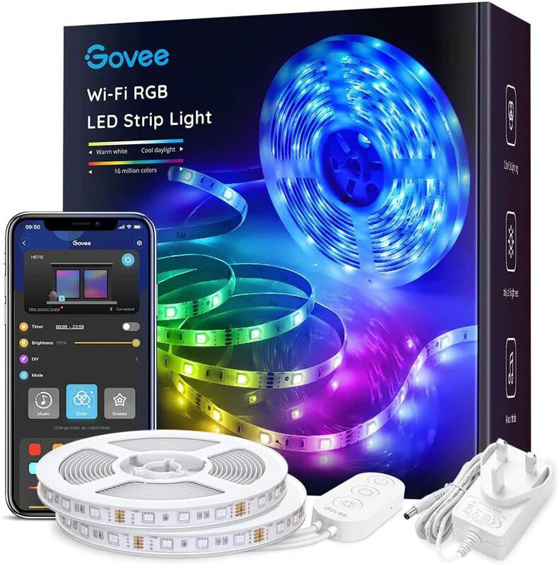 

Govee Wi-Fi LED Strip Light, 2 x 16.4ft, Rgb