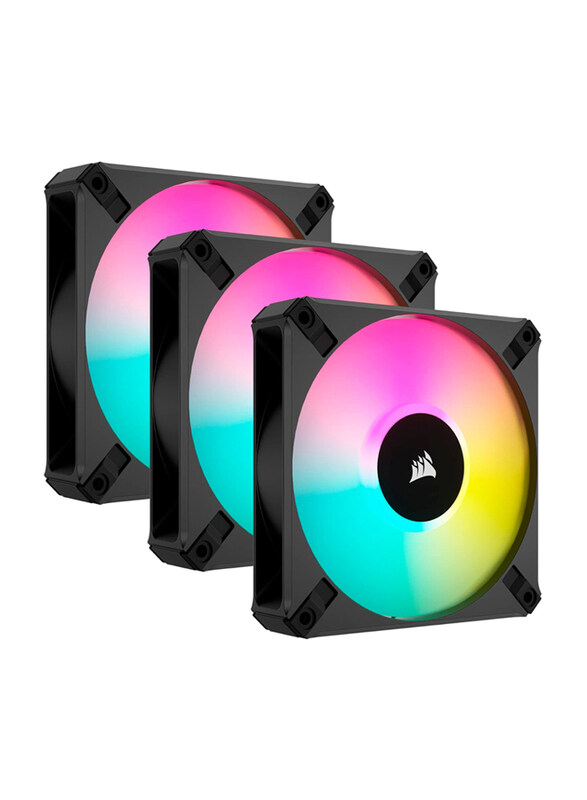 

Corsair iCUE AF120 RGB Elite 120mm PWM Triple Fan Kit, 3 Pieces, Black