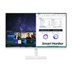 Samsung 32 Inch M5 FHD Smart LED Monitor with Smart TV Experience, White