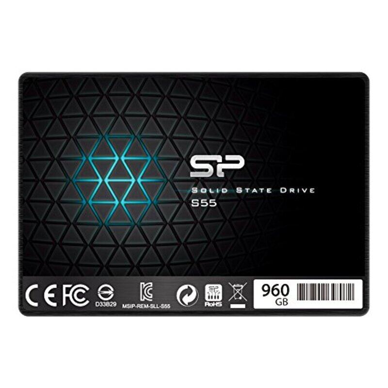 

Silicon Power 960GB Slim S55 2.5 Inch SATA III Internal SSD, 3D NAND with SLC Cache, Multicolour