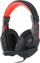 Redragon H120 Over-Ear Wired Gaming Headset, Black/Orange