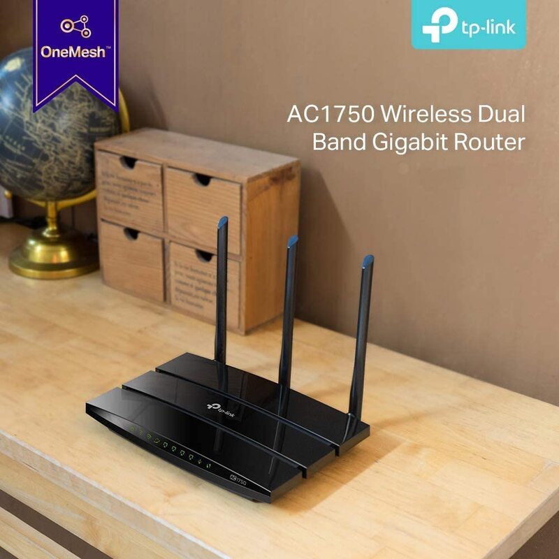 TP-Link Archer C7 AC1750 Wireless Dual Band Gigabit Router, Black