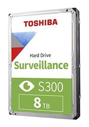 Toshiba 8TB S300 Surveillance 3.5” Internal Hard Drive with CMR SATA 6gb/s 7200 RPM 256MB Cache, HDWT380UZSVAR, Multicolour