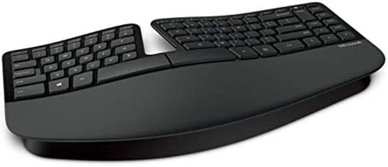 Microsoft Sculpt Ergonomic Desktop Wireless English Keyboard and Mouse Set, Black