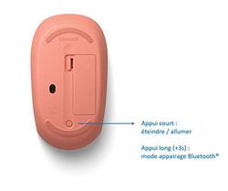 Microsoft Bluetooth Optical Mouse, RJN-00038, Peach